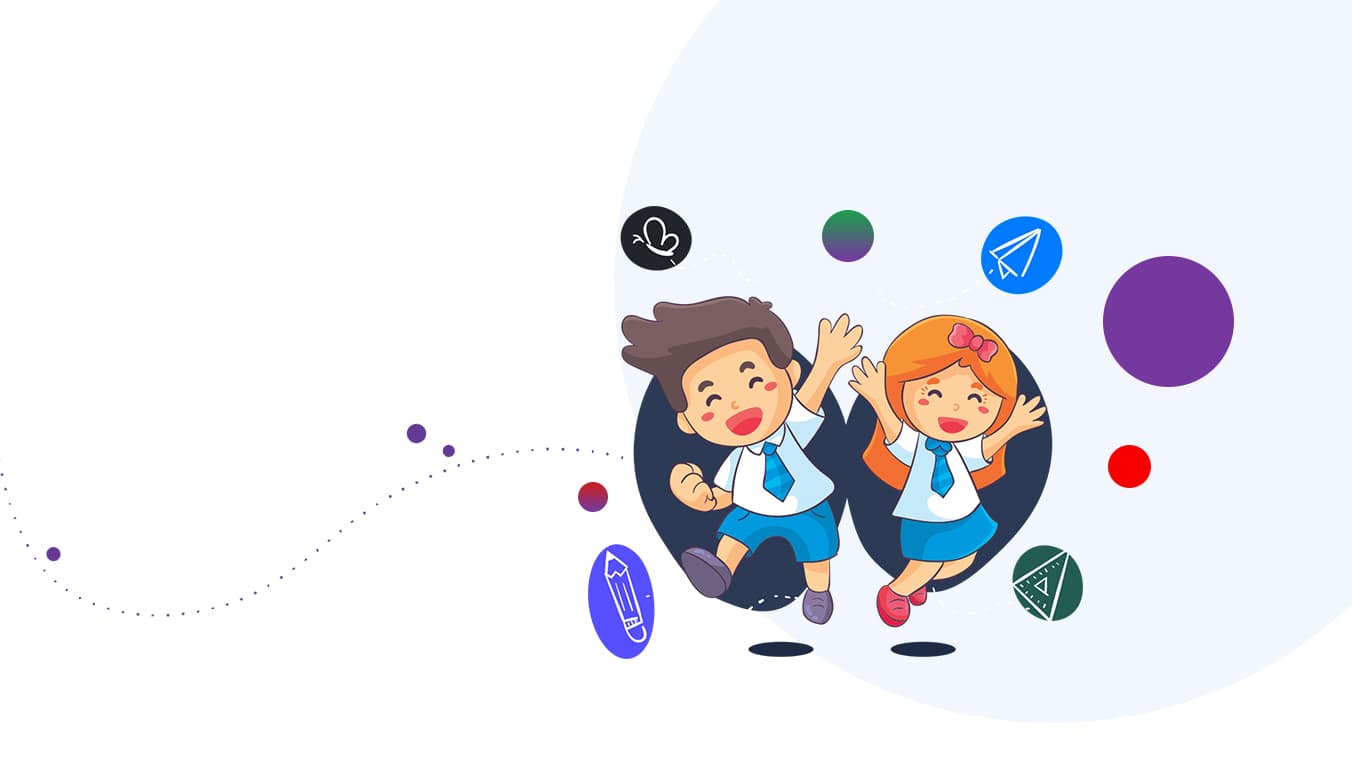 Crianças brincando na escola